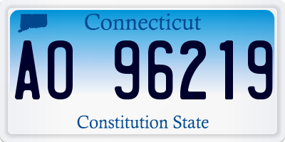 CT license plate AO96219