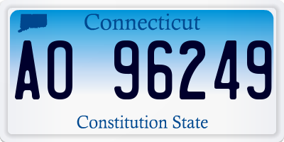 CT license plate AO96249