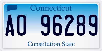 CT license plate AO96289