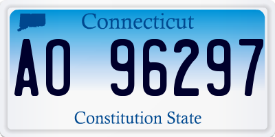 CT license plate AO96297