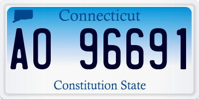 CT license plate AO96691