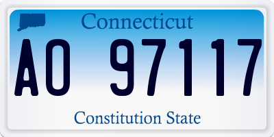 CT license plate AO97117