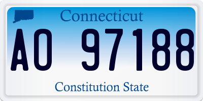 CT license plate AO97188