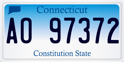 CT license plate AO97372