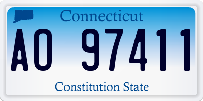 CT license plate AO97411