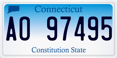CT license plate AO97495