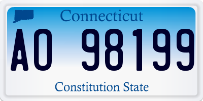 CT license plate AO98199