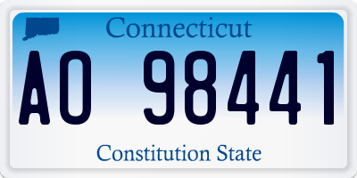 CT license plate AO98441
