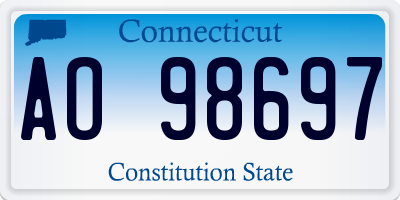 CT license plate AO98697