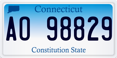 CT license plate AO98829