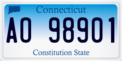 CT license plate AO98901