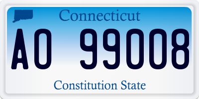 CT license plate AO99008