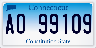 CT license plate AO99109
