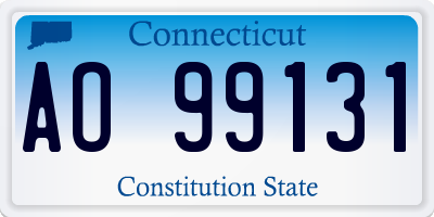 CT license plate AO99131