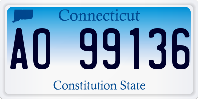 CT license plate AO99136