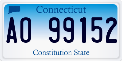 CT license plate AO99152