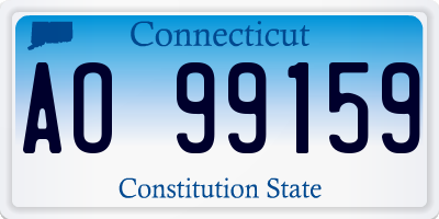 CT license plate AO99159