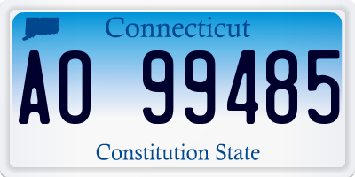 CT license plate AO99485