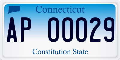 CT license plate AP00029