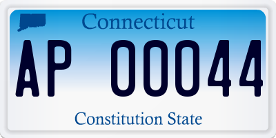 CT license plate AP00044