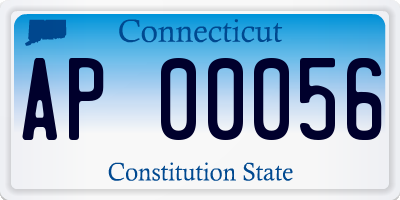 CT license plate AP00056