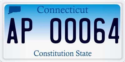 CT license plate AP00064