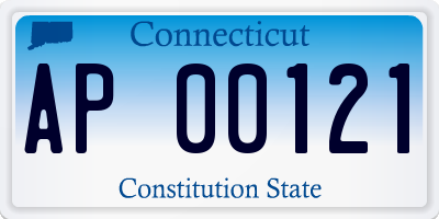 CT license plate AP00121