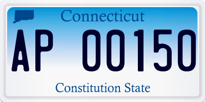 CT license plate AP00150