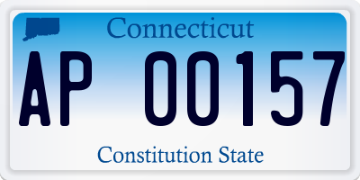 CT license plate AP00157