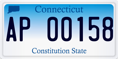 CT license plate AP00158