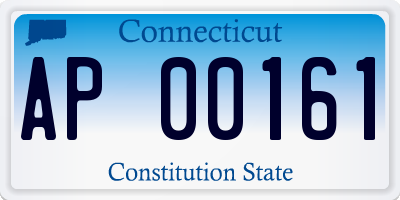 CT license plate AP00161