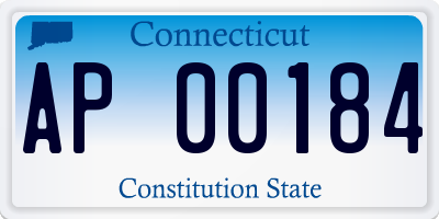 CT license plate AP00184