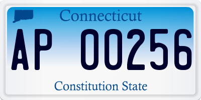 CT license plate AP00256