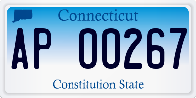 CT license plate AP00267