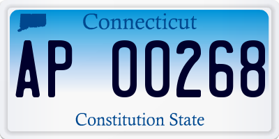 CT license plate AP00268