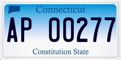 CT license plate AP00277