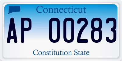 CT license plate AP00283