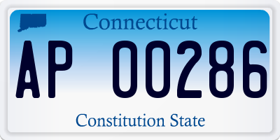 CT license plate AP00286