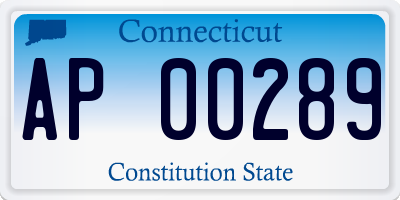 CT license plate AP00289