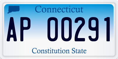 CT license plate AP00291