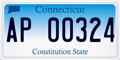 CT license plate AP00324