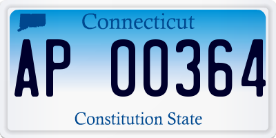CT license plate AP00364