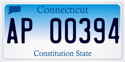 CT license plate AP00394