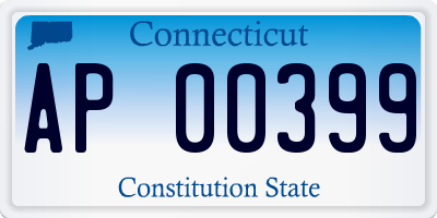 CT license plate AP00399