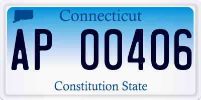 CT license plate AP00406