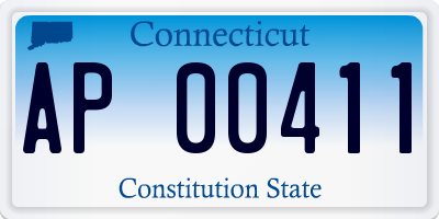 CT license plate AP00411