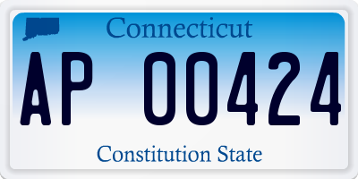 CT license plate AP00424