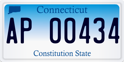 CT license plate AP00434