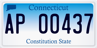 CT license plate AP00437