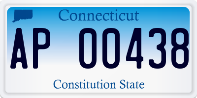 CT license plate AP00438